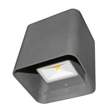 Φωτιστικό Διπλής Κατεύθυνσης LED 2x3W 230V 650lm 3000K Θερμό Φως Αλουμινίου Γκρι IP54 3-691816